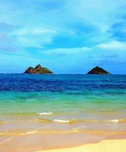 Lanikai Beach Hawaii Paint By Numbers