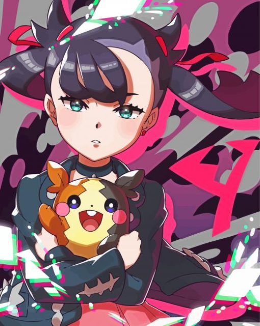 Marnie Pokemon Sword and Shield Video Game Paint By Numbers