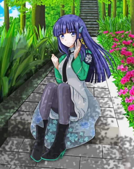 Miyuki Shiba In Garden Paint By Numbers