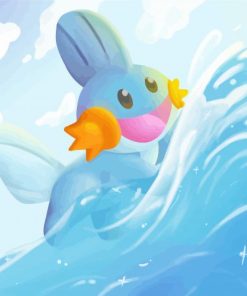 Mudkip Character Art Paint By Numbers