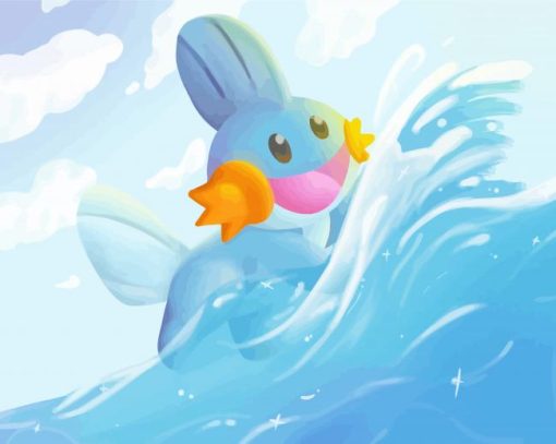 Mudkip Character Art Paint By Numbers