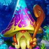 Mushroom Fantasy Gnome Paint By Numbers