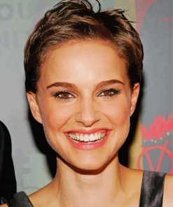 Natalie Portman With Short Hair Paint By Numbers