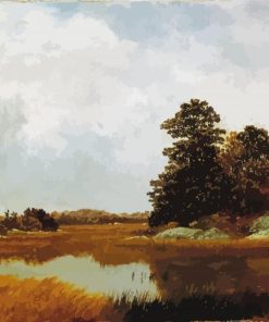 October In The Marshes By John Frederick Kensett Paint By Numbers