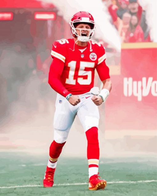 Patrick Mahomes Kansas City Paint By Numbers