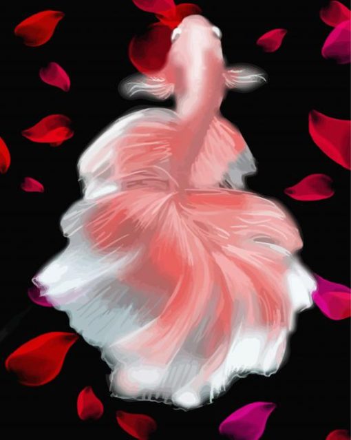 Peachy Elegant Fish Paint By Numbers