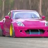 Pink Nissan 350z Car Paint By Numbers