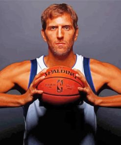 Professional Basketballer Dirk Nowitzki Paint By Numbers