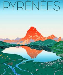 Pyrenees Poster Art Paint By Numbers