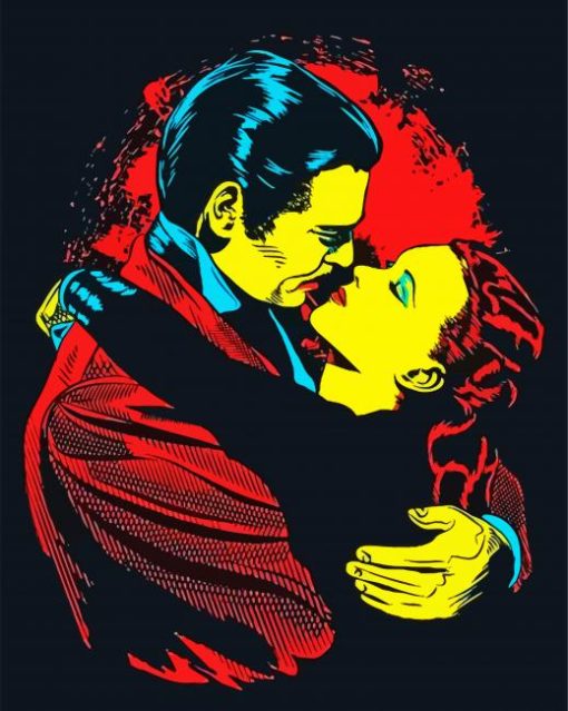 Rhett And Scarlett Pop Art Paint By Numbers