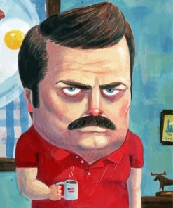 Ron Swanson Paint By Numbers