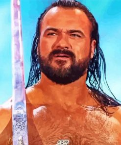 Scottish Professional Wrestler Drew Mcintyre Paint By Numbers