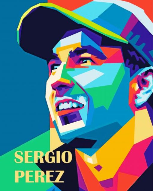 Sergio Perez Pop Art Paint By Numbers