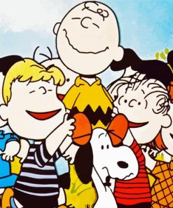 Snoopy And Peanuts Gang Paint By Numbers