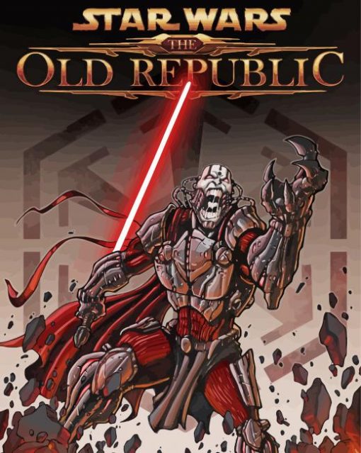 Star Wars Old Republic Poster Paint By Numbers