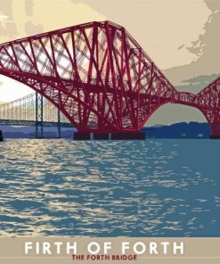 The Forth Railway Bridge Poster Paint By Numbers