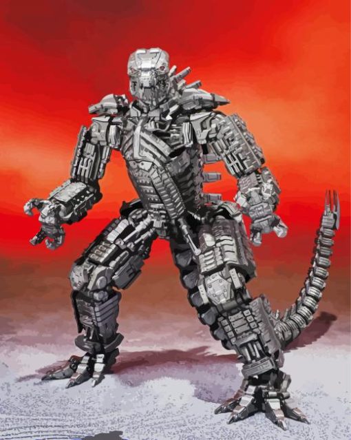 The Mechagodzilla Paint By Numbers