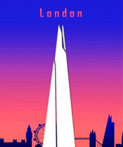 The Shard London Poster Paint By Numbers