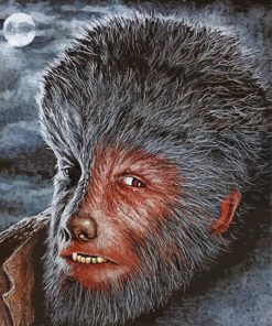 The Wolf Man At Night Art Paint By Numbers