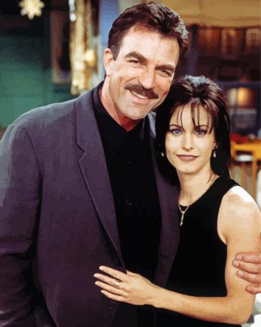 Tom Selleck And Courteney Cox Paint By Numbers