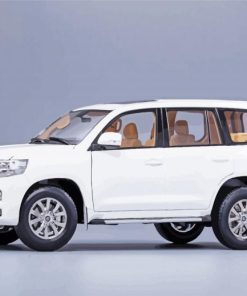 White Toyota Landcruiser Car Paint By Numbers