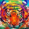 Abstract Tiger Head Art Paint By Numbers