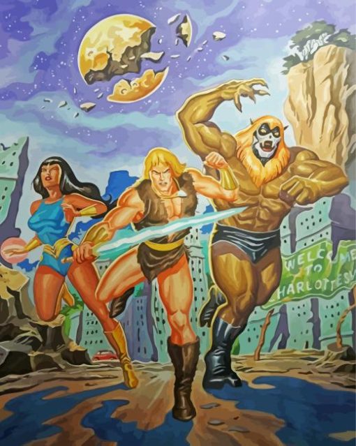 Thundarr the Barbarian Paint By Numbers