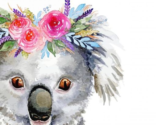 Animals With Flower Crown Paint By Number