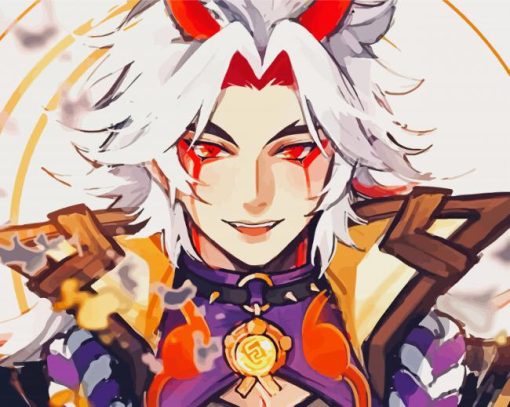 Arataki Itto Genshin Impact Video Game Paint By Numbers