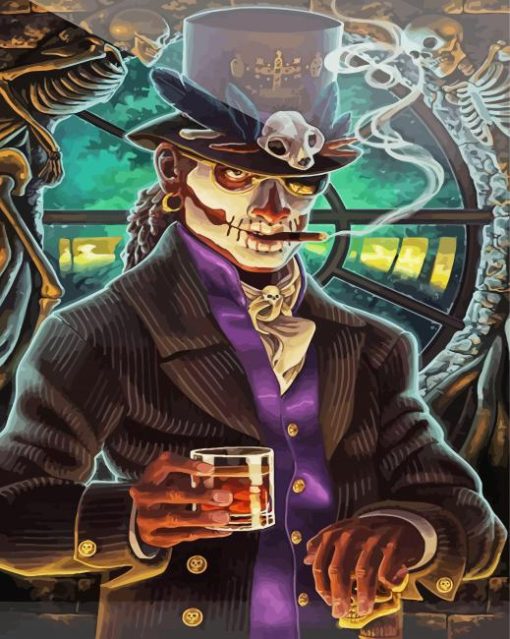 Baron Samedi Smoking Paint By Number