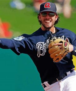 Baseball Player Dansby Swanson Paint By Numbers