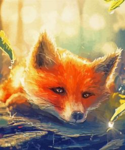 Beautiful Fox In Forest Art Paint By Numbers