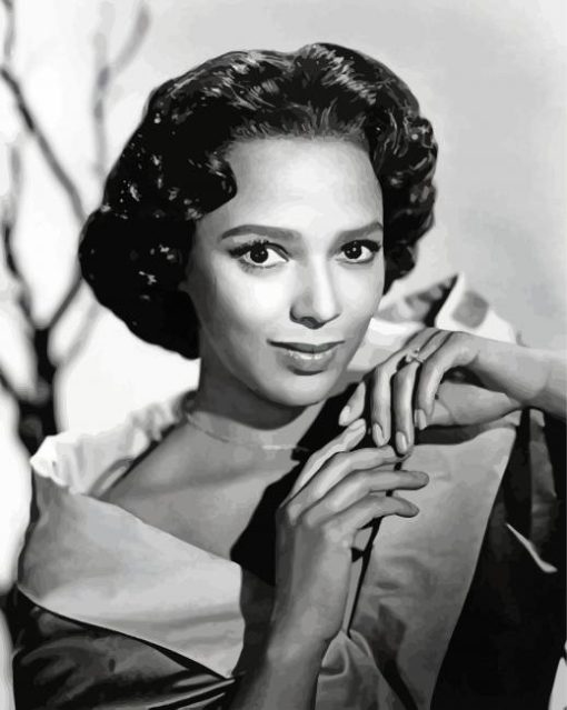 Black And White Dorothy Dandridge Paint By Numbers
