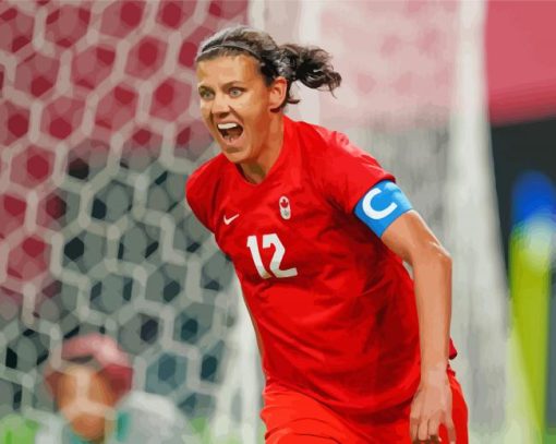 Christine Sinclair Player Paint By Numbers