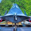 Close Up SR 71 Blackbird Paint By Numbers