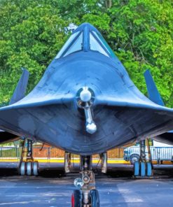 Close Up SR 71 Blackbird Paint By Numbers