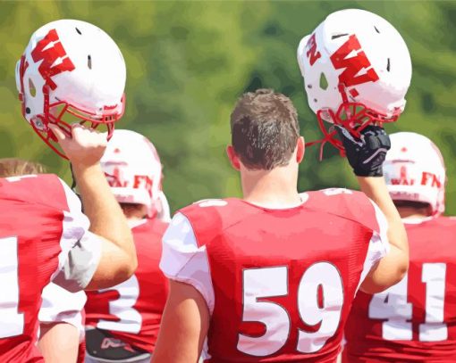 Denison University American Football Team Paint By Numbers