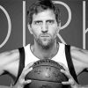 Monochrome Dirk Nowitzki Paint By Numbers