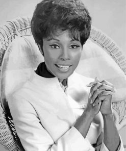 Monochrome Diahann Carroll Paint By Numbers