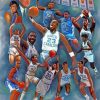 North Carolina Tar Heels Players Art Paint By Numbers