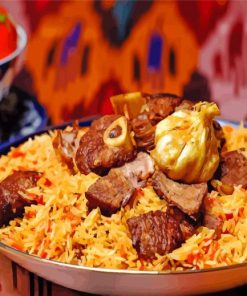 Pilau With Meat Paint By Numbers