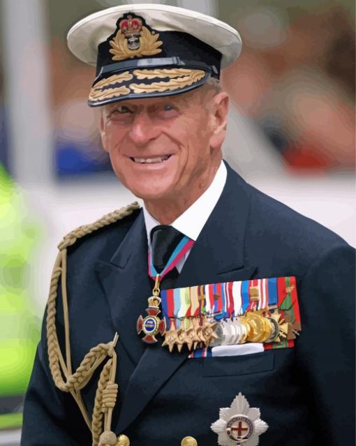 Prince Philip Duke Of Edinburgh Paint By Numbers