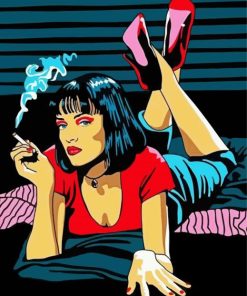 Pulp Fiction Mia Wallace Paint By Numbers