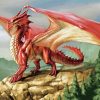 Red Dragon Creature Paint By Numbers