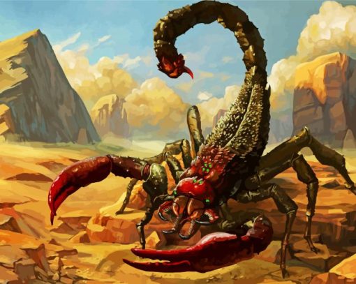 Scary Scorpion Art Paint By Numbers