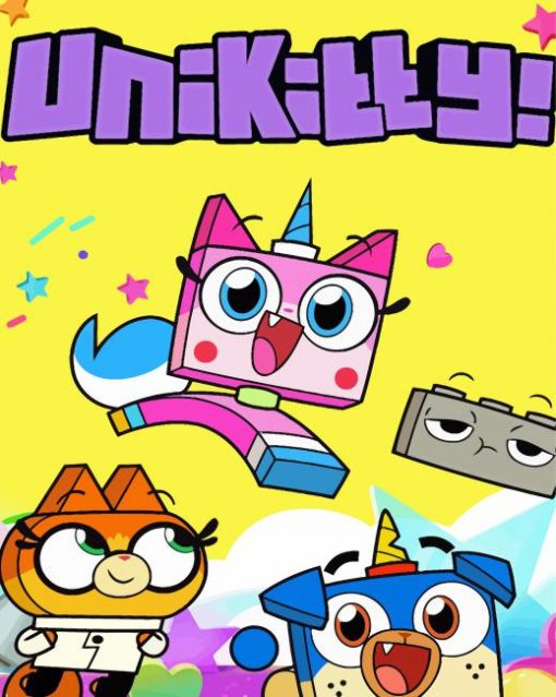 Unikitty Poster Paint By Numbers