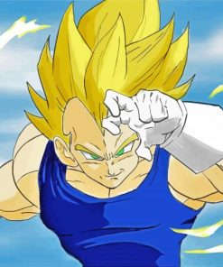 Vegeta Powering Up Paint By Numbers