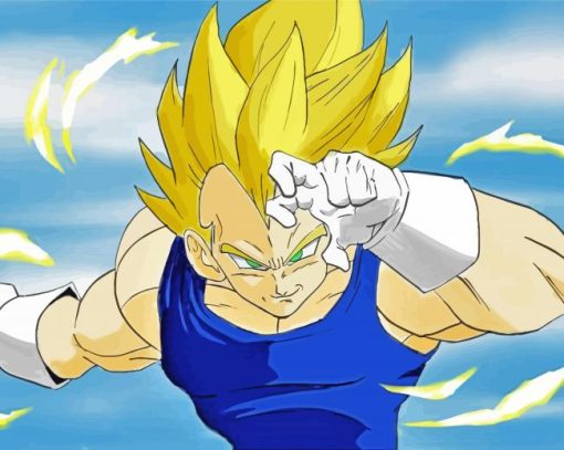 Vegeta Powering Up Paint By Numbers