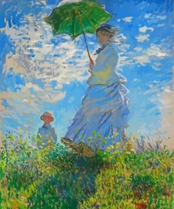 Woman With A Parasol Paint By Numbers