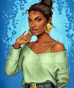 Modern Princess Tiana Paint By Numbers